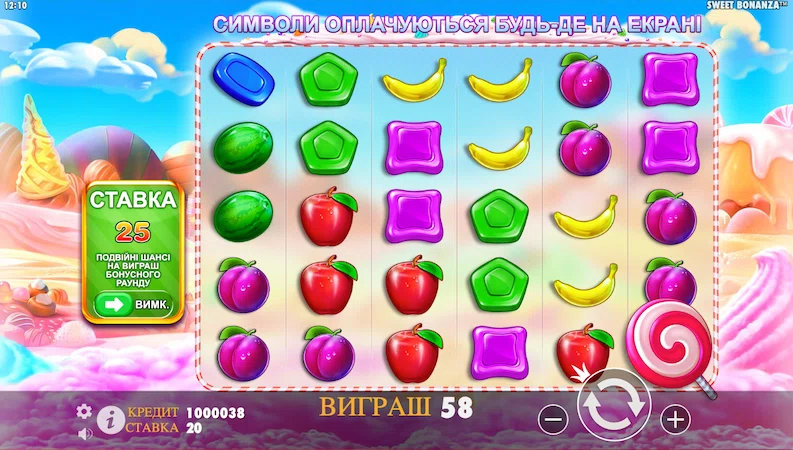 Sweet Bonanza — игровой автомат